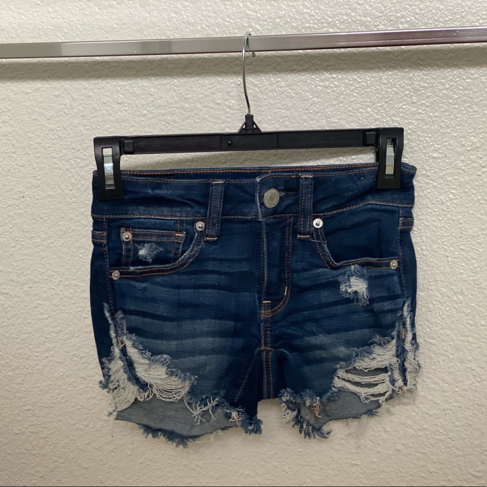 AMERICAN EAGLE NEXT LEVEL STRETCH DENIM SHORTS